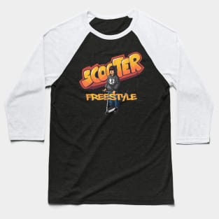 Freestyle scooter graffiti boy Baseball T-Shirt